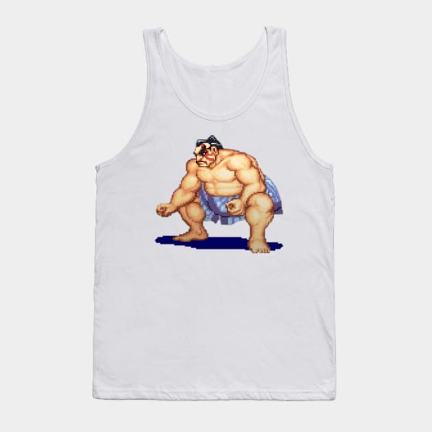 Street Fighter - E. Honda Tank Top by Xanderlee7